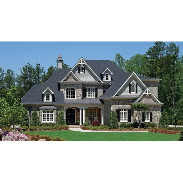 European House Plan Front of Home - Bayonet Luxury Home 056S-0001 - Shop House Plans and More