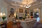 Traditional House Plan Living Room Photo 02 - Bayonet Luxury Home 056S-0001 - Shop House Plans and More