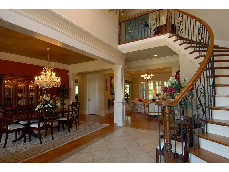 Traditional House Plan Stairs Photo 01 - Bayonet Luxury Home 056S-0001 - Shop House Plans and More