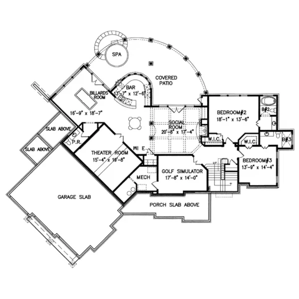 Luxury House Plan Second Floor - Horizon Bay Luxury Home 056S-0002 - Search House Plans and More