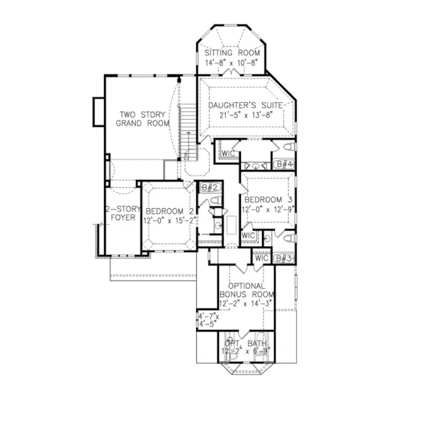 Luxury House Plan Second Floor - Amber Pines Country Home 056S-0003 - Shop House Plans and More