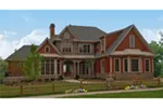 European House Plan Front of Home - 056S-0003 - Shop House Plans and More