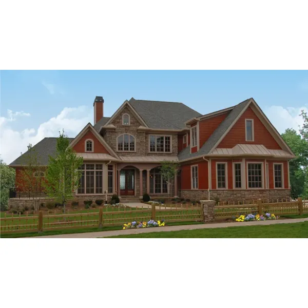 Luxury House Plan Front of Home - Amber Pines Country Home 056S-0003 - Shop House Plans and More