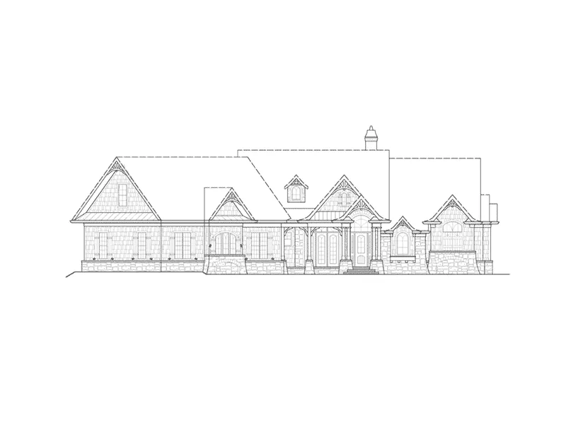 Arts & Crafts House Plan Front Elevation - 056S-0004 - Shop House Plans and More