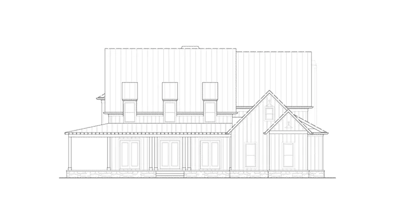 Modern Farmhouse Plan Front Elevation - Ava Bay Modern Farmhouse 056S-0005 - Shop House Plans and More