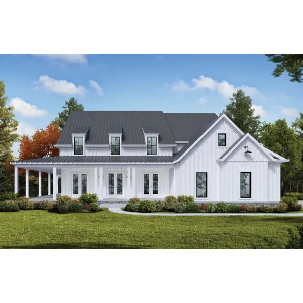 Luxury House Plan Front of Home - Ava Bay Modern Farmhouse 056S-0005 - Shop House Plans and More