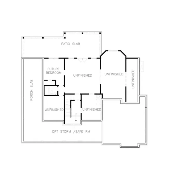 Luxury House Plan Lower Level Floor - Ava Bay Modern Farmhouse 056S-0005 - Shop House Plans and More