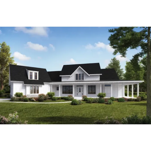 Florida House Plan Front of Home - Bonaire Lane Modern Farmhouse 056S-0006 - Shop House Plans and More