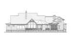 Beach & Coastal House Plan Rear Elevation - 056S-0006 - Shop House Plans and More