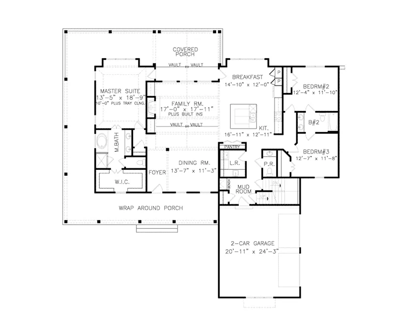 Luxury House Plan First Floor - 056S-0008 - Shop House Plans and More