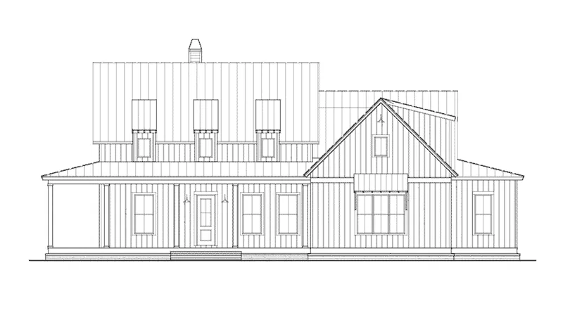 Farmhouse Plan Front Elevation - 056S-0008 - Shop House Plans and More