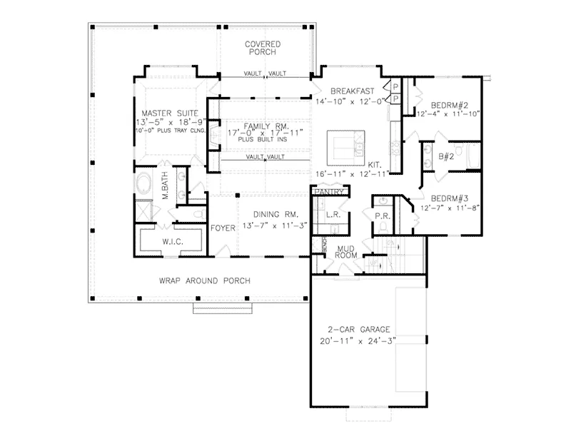 Beach & Coastal House Plan First Floor - Mark Harbor Modern Farmhouse 056D-0009 - Shop House Plans and More