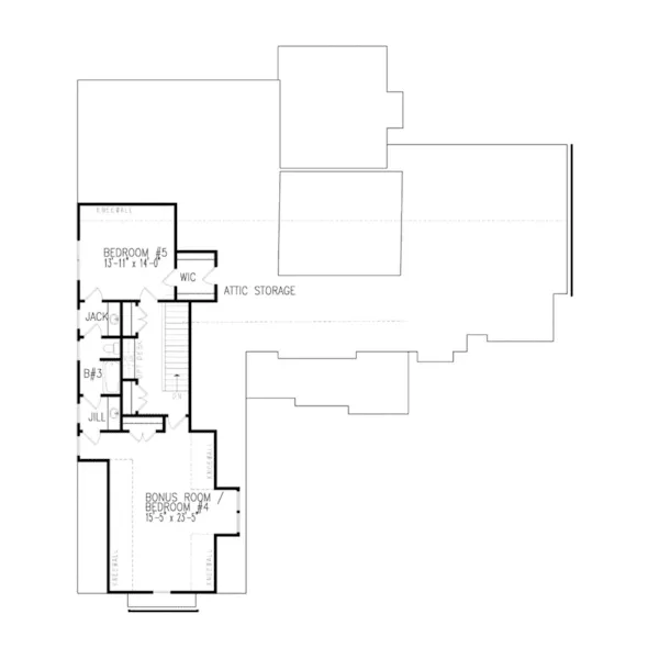 European House Plan Second Floor - Persimmon Craftsman Home 056S-0011 - Shop House Plans and More