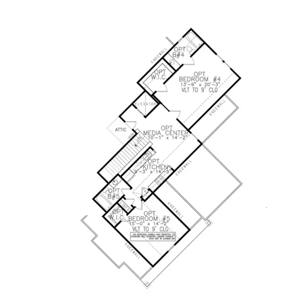 Ranch House Plan Optional Second Floor - Swan Lake Craftsman Home 056S-0013 - Shop House Plans and More