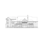 Ranch House Plan Rear Elevation - Swan Lake Craftsman Home 056S-0013 - Shop House Plans and More