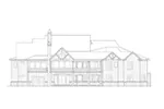 Country French House Plan Rear Elevation - 056S-0014 - Shop House Plans and More
