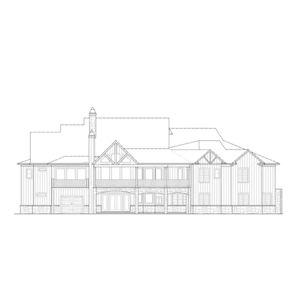 Country House Plan Rear Elevation - Waycross Bay Craftsman Home 056S-0014 - Shop House Plans and More