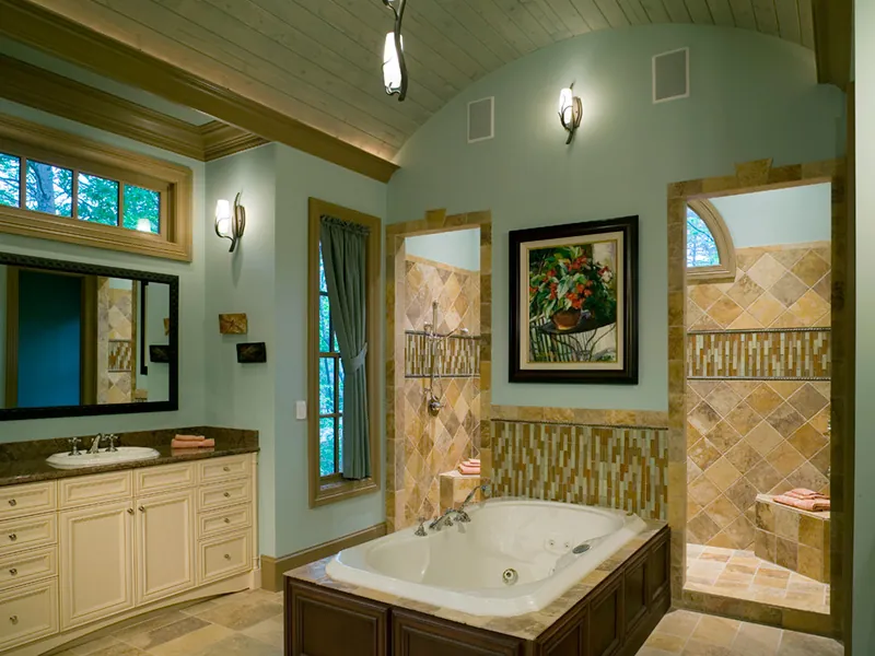 Rustic House Plan Master Bathroom Photo 03 - 056S-0015 - Shop House Plans and More