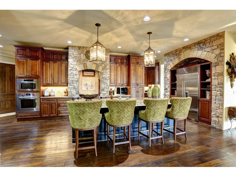 Country House Plan Kitchen Photo 05 - Murphy Cove Luxury Home 056S-0019 - Shop House Plans and More