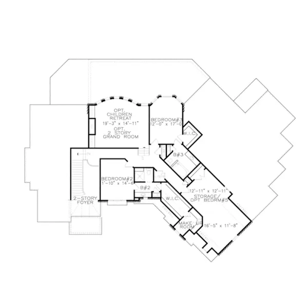 Traditional House Plan Second Floor - Chiswick Luxury European Home 056S-0020 - Shop House Plans and More