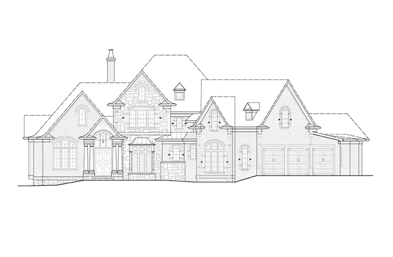 Traditional House Plan Front Elevation - 056S-0020 - Shop House Plans and More