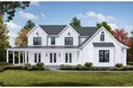 Lake House Plan Front of Home - Mattox Hill Modern Farmhouse 056S-0021 - Shop House Plans and More