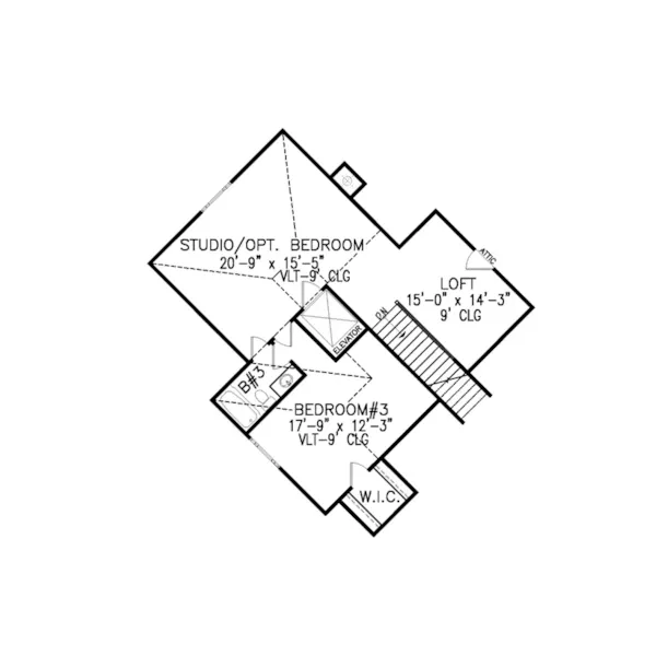 Colonial House Plan Second Floor - Burke Terrace Luxury Home 056S-0027 - Shop House Plans and More