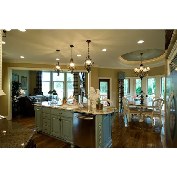 Colonial House Plan Kitchen Photo 01 - Burke Terrace Luxury Home 056S-0027 - Shop House Plans and More