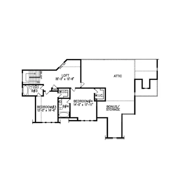 Country House Plan Second Floor - York Cliff Luxury Home 056S-0039 - Shop House Plans and More