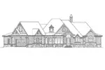 Country House Plan Front Elevation - Pershing Point Craftsman Home 056S-0053 - Shop House Plans and More