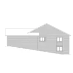 Ranch House Plan Right Elevation - Weston Traditional Duplex 057D-0002 - Shop House Plans and More