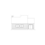 Ranch House Plan Rear Elevation - Ashfield Modern Ranch Home 057D-0005 - Search House Plans and More