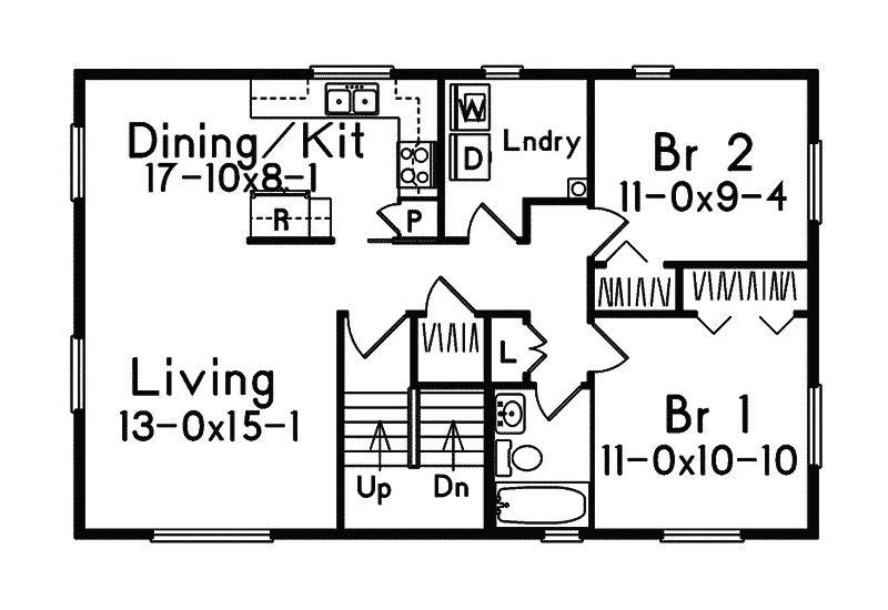 Rustic House Plan Second Floor - Winwood Two-Story Duplex 057D-0007 - Shop House Plans and More