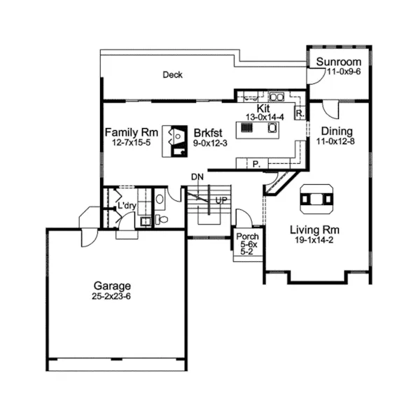 Modern House Plan First Floor - Antonia Contemporary Home 057D-0020 - Search House Plans and More