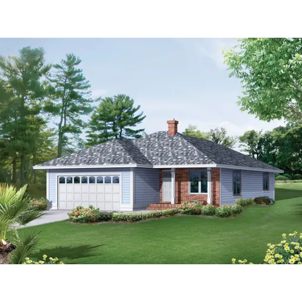 Attractive Porch Graces Ranch Home