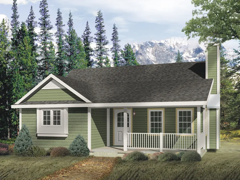 Quaint Cottage With Inviting Front Porch