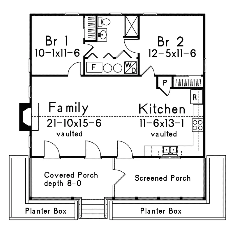 Country House Plan First Floor - Country Cottage House | Country Cottage Floor Plan