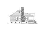 Country House Plan Left Elevation - Country Cottage House | Country Cottage Floor Plan