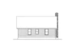 Country House Plan Rear Elevation - Country Cottage House | Country Cottage Floor Plan