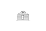 Traditional House Plan Rear Elevation - Prairie View Cottage Home 058D-0009 - Shop House Plans and More