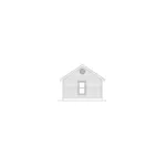 Ranch House Plan Rear Elevation - Prairie View Cottage Home 058D-0009 - Shop House Plans and More