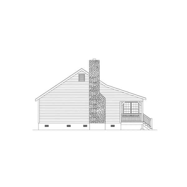 Acadian House Plan Left Elevation - Walnut Grove Country Cabin Home 058D-0012 - Shop House Plans and More