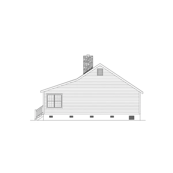 Acadian House Plan Right Elevation - Walnut Grove Country Cabin Home 058D-0012 - Shop House Plans and More