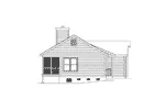 Ranch House Plan Left Elevation - Barrett Hill Vacation Home 058D-0013 - Search House Plans and More