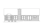 Ranch House Plan Rear Elevation - Hollybridge One-Story Home 058D-0016 - Search House Plans and More