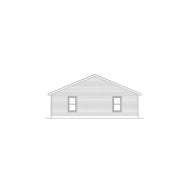 Ranch House Plan Rear Elevation - Newstead Cabin Duplex Home 058D-0028 - Shop House Plans and More