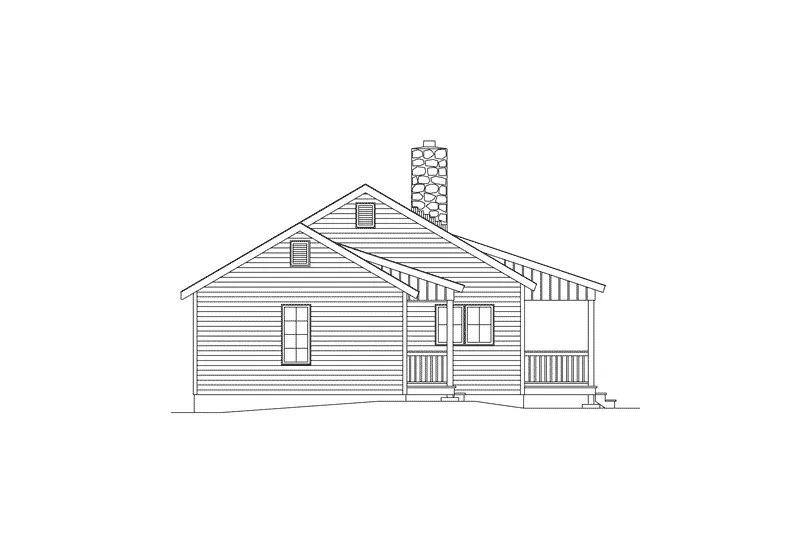 Country House Plan Left Elevation - Seneca Peak Rustic Home 058D-0029 - Shop House Plans and More