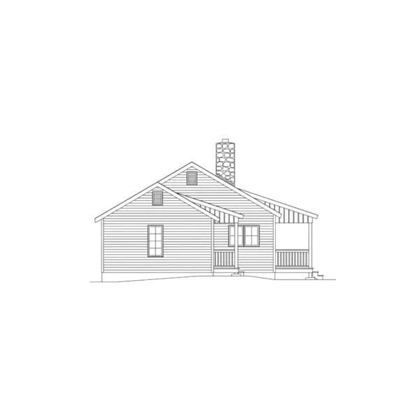 Southern House Plan Left Elevation - Seneca Peak Rustic Home 058D-0029 - Shop House Plans and More