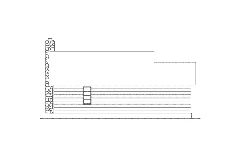 Mountain House Plan Rear Elevation - Seneca Peak Rustic Home 058D-0029 - Shop House Plans and More