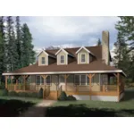 Arts & Crafts House Plan Front of Home - Addison Park Rustic Home 058D-0032 - Search House Plans and More